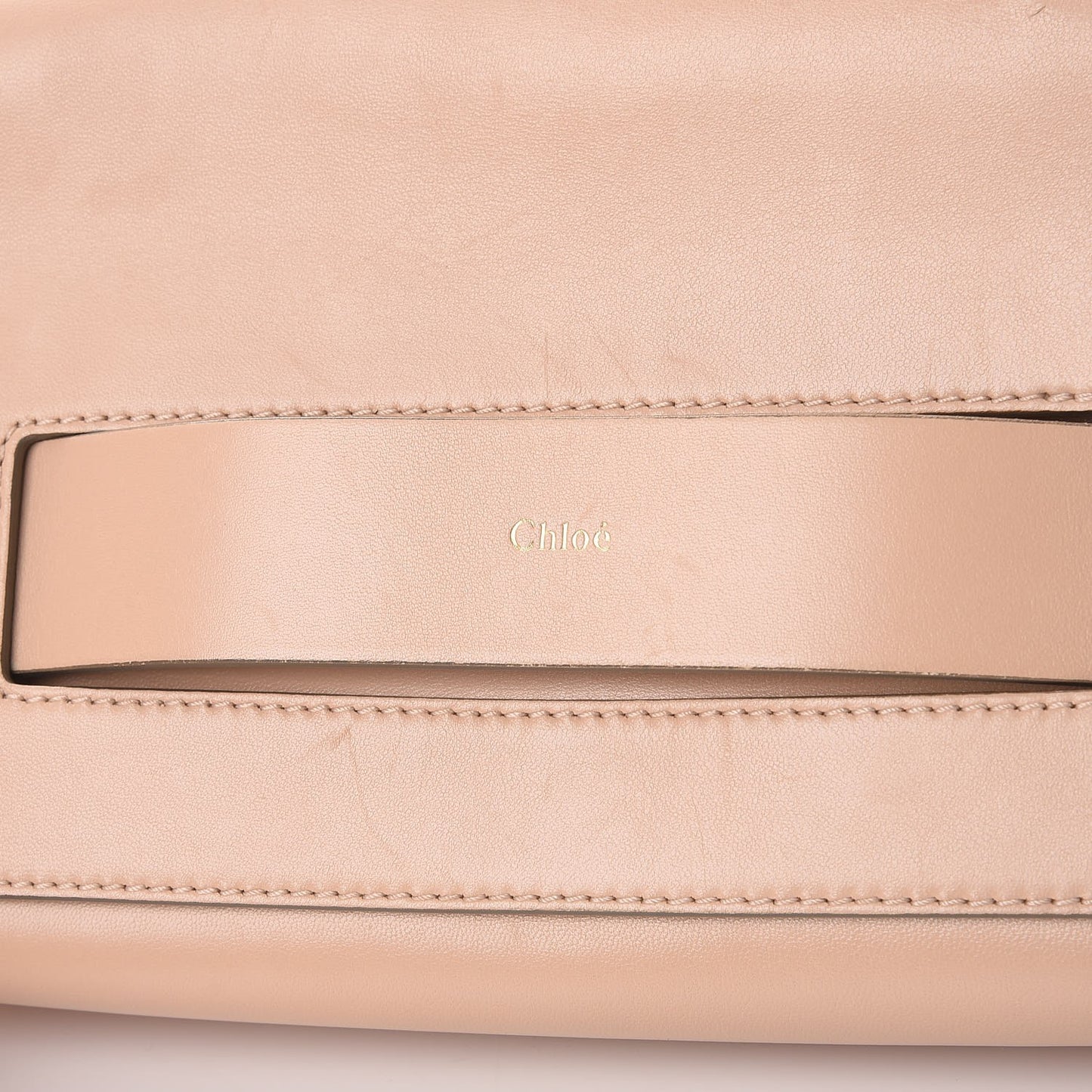 Nappa Medium Elle Chain Clutch Blush Nude