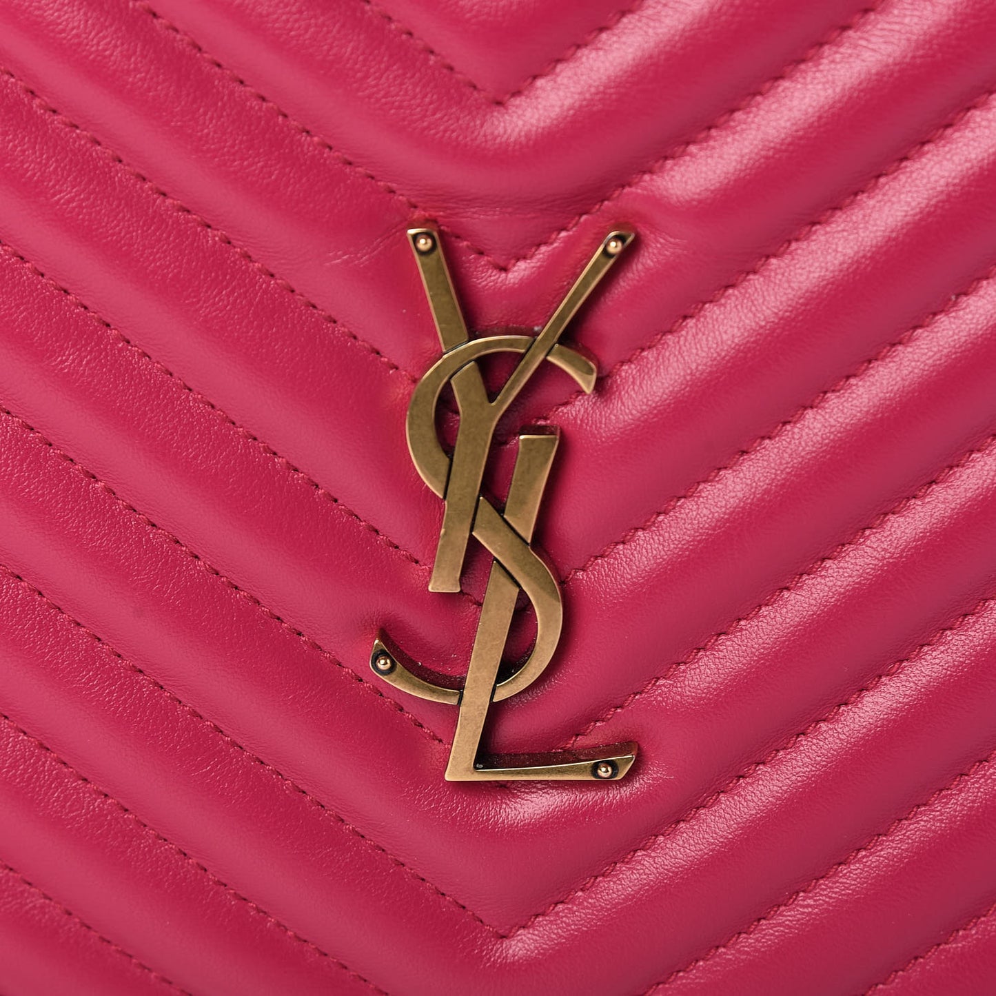 Calfskin Matelasse Monogram Lou Camera Bag Bright Pink