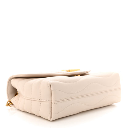 Louis Vuitton Calfskin LV New Wave Chain Bag Ivory 4 of 9