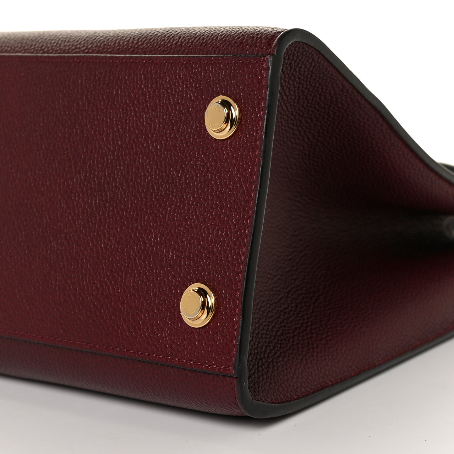 Calfskin City Steamer MM Burgundy Black