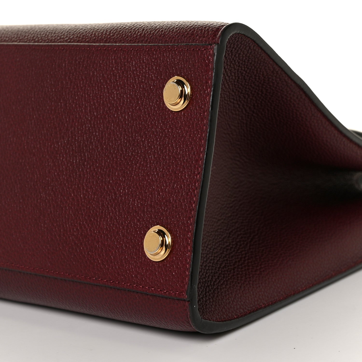 Louis Vuitton Calfskin City Steamer MM Burgundy Black 7 of 7