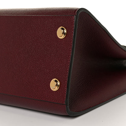Louis Vuitton Calfskin City Steamer MM Burgundy Black 7 of 7