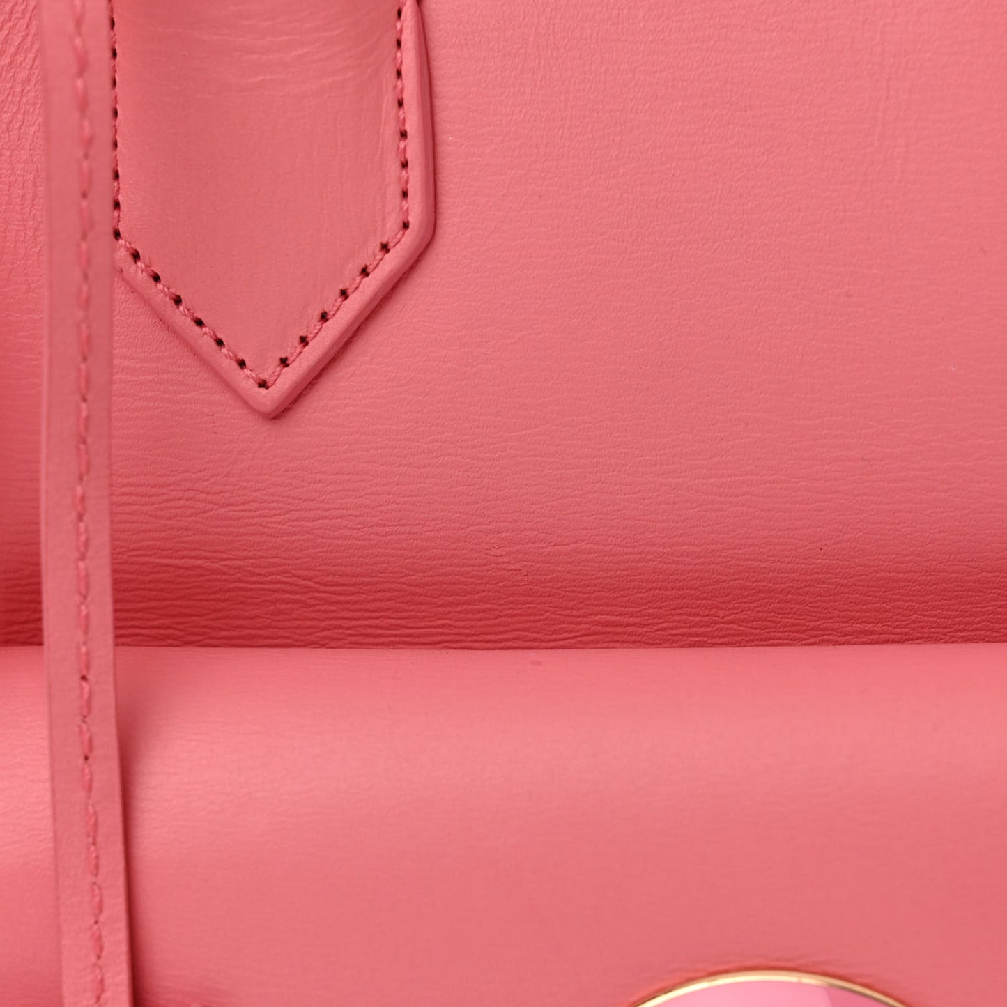 Calfskin Padlock Mini All Afternoon Tote Rose Fluo