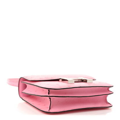 Hermes Ostrich Constance 18 Bubblegum 5 of 12