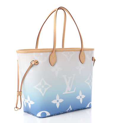 Louis Vuitton Monogram Giant By The Pool Neverfull MM Blue 3 of 10