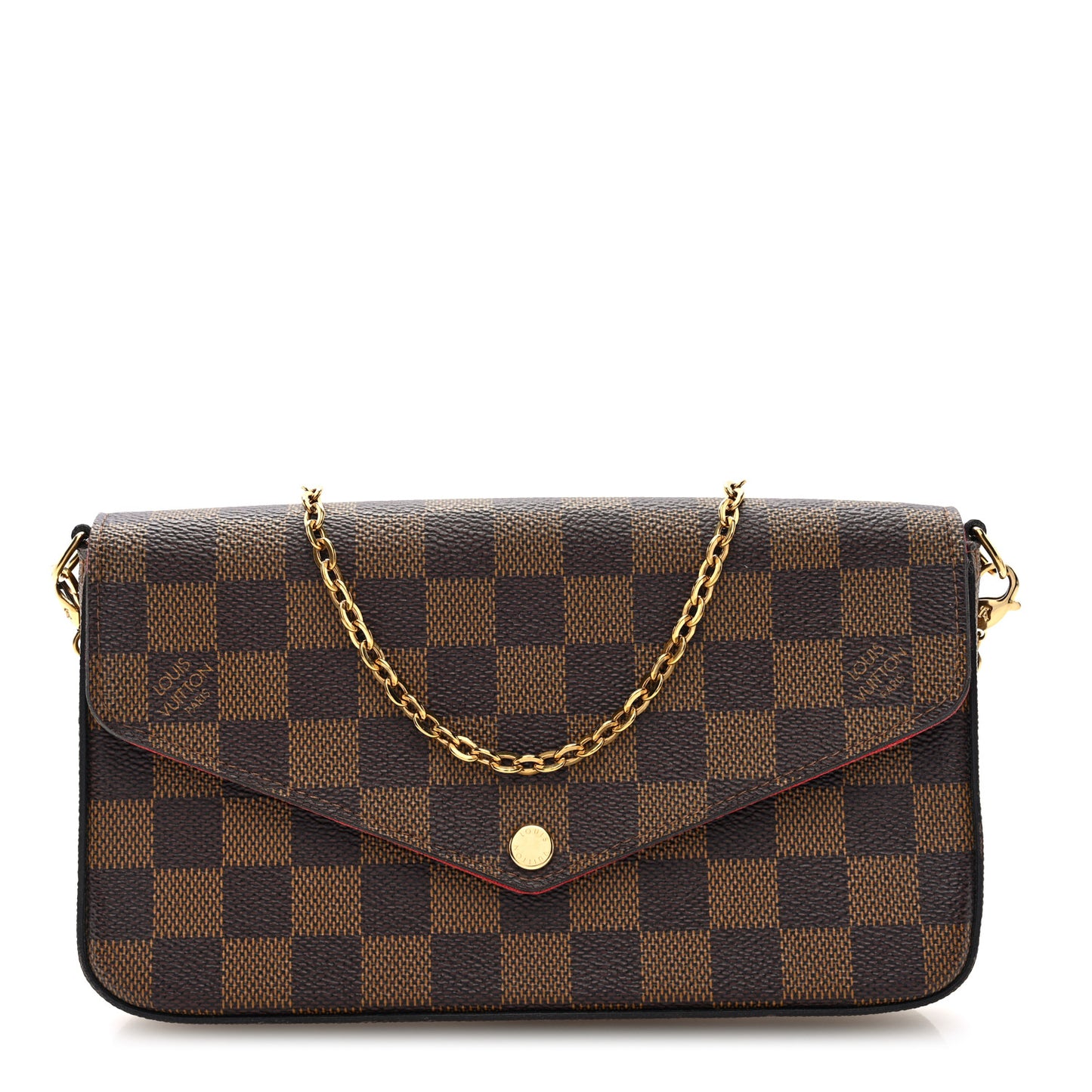 Damier Ebene Pochette Felicie Chain Wallet