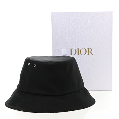 Christian Dior Oblique Cotton Teddy-D Brim Bucket Hat 56 Black 6 of 6