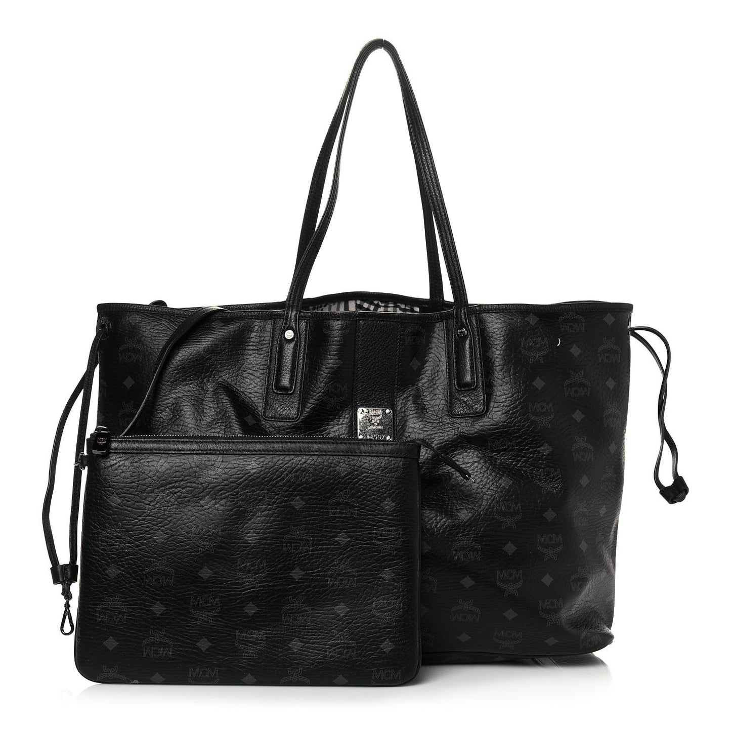 Visetos Large Liz Reversible Shopper Tote Black