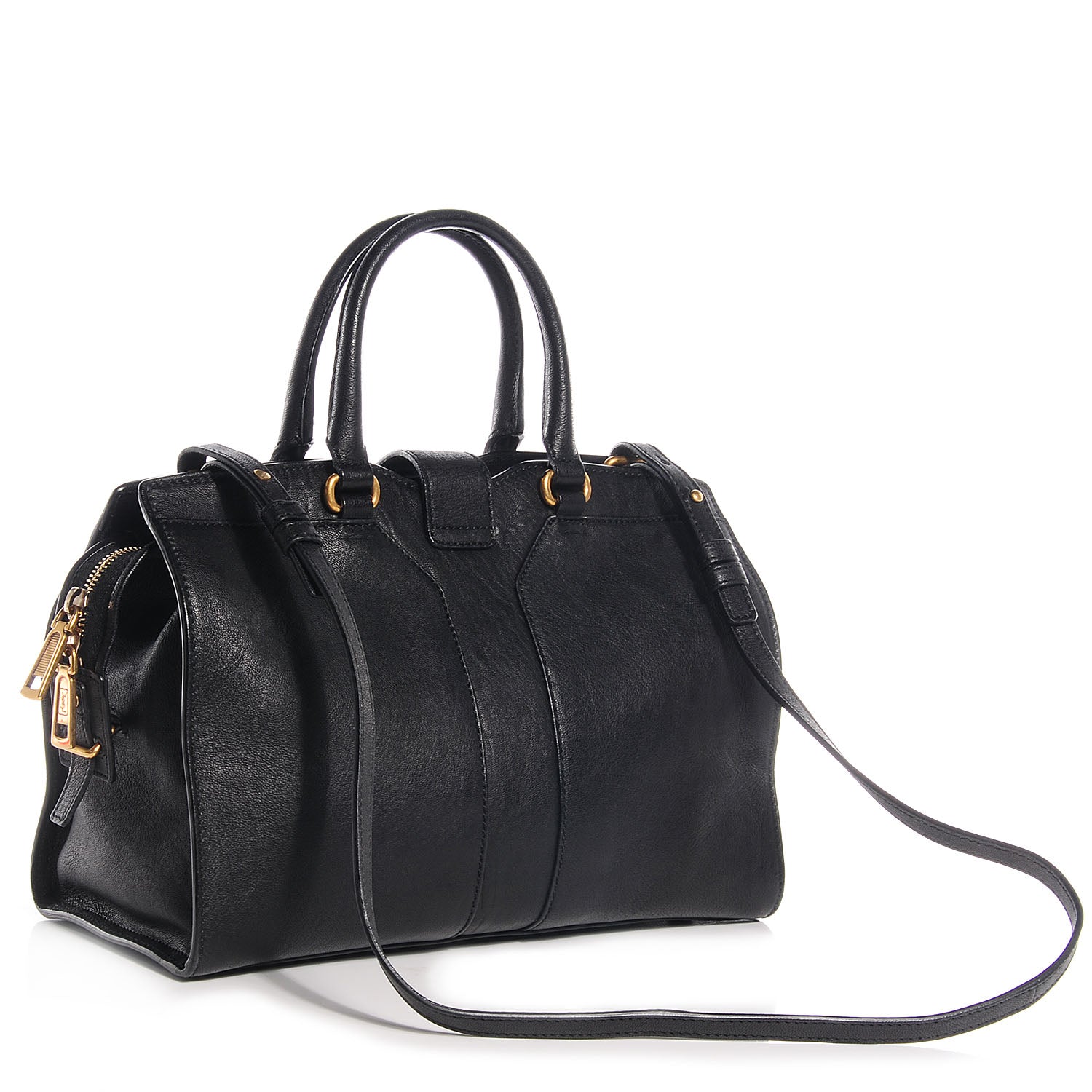 Saint Laurent Sheepskin Small Cabas ChYc Black 3 of 9