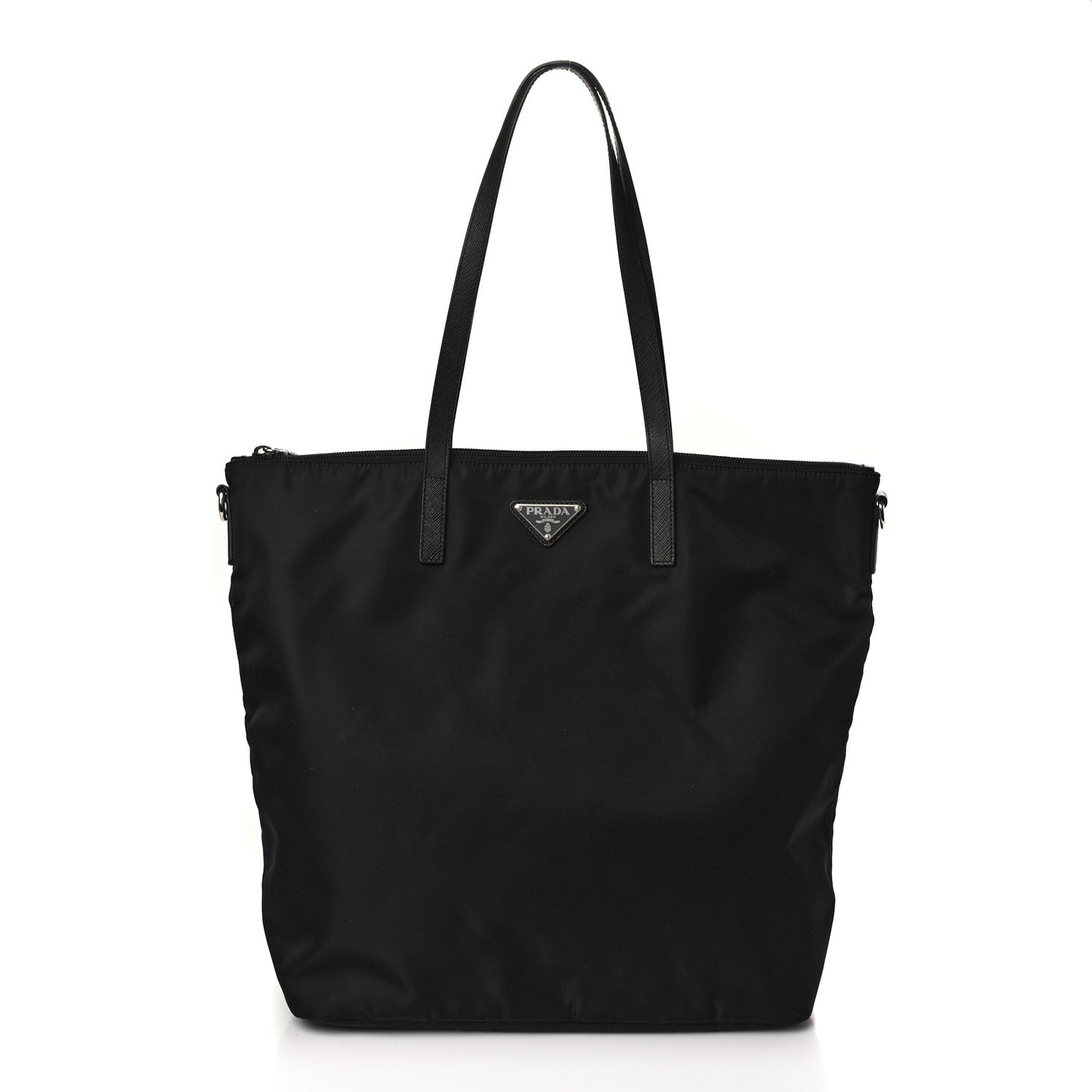 Tessuto Nylon Saffiano Tote Black