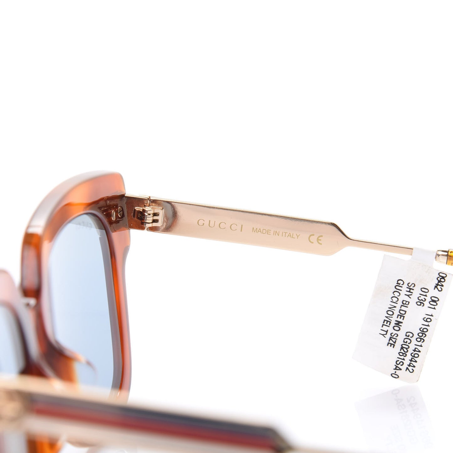 Acetate Square Frame Web GG0281/S Sunglasses Havana
