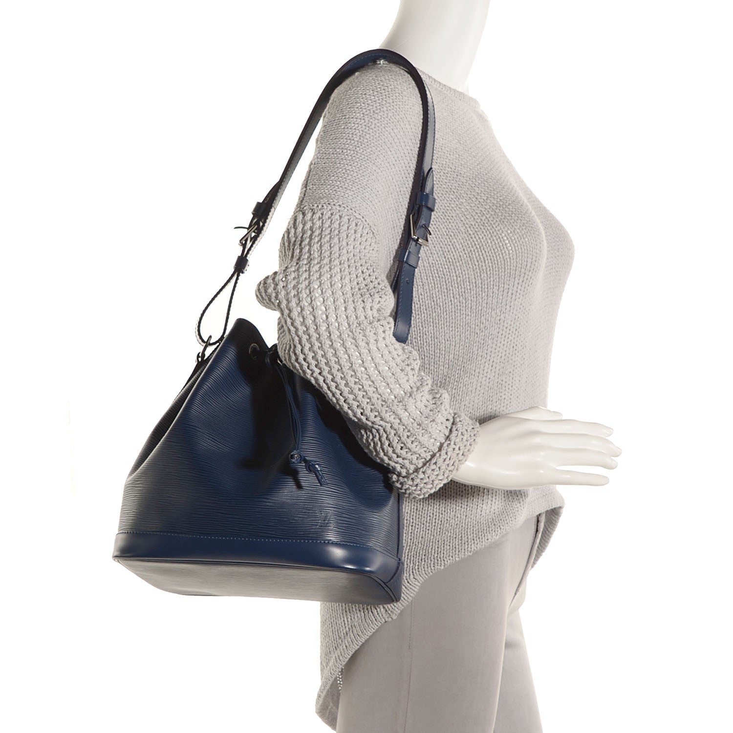 Louis Vuitton Epi Petit Noe NM Indigo 4 of 14