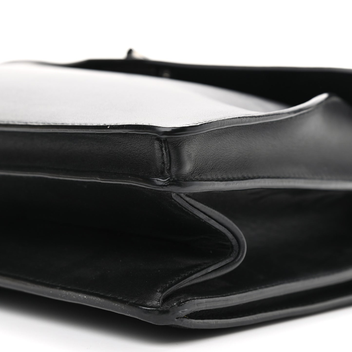 Calfskin Nubuck Medium Hava Top Handle Bag Black