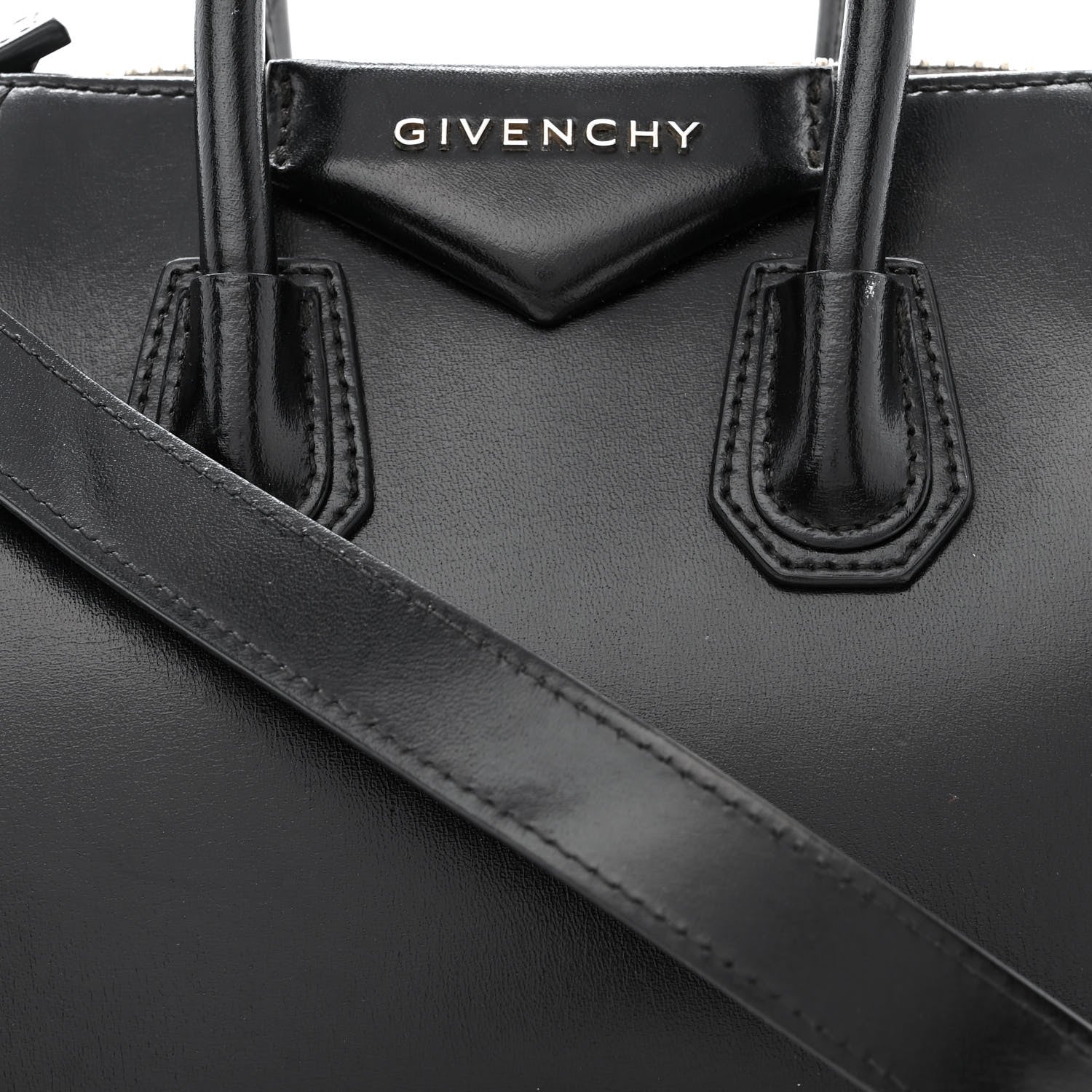 Givenchy Shiny Lord Calfskin Mini Antigona Black 8 of 10