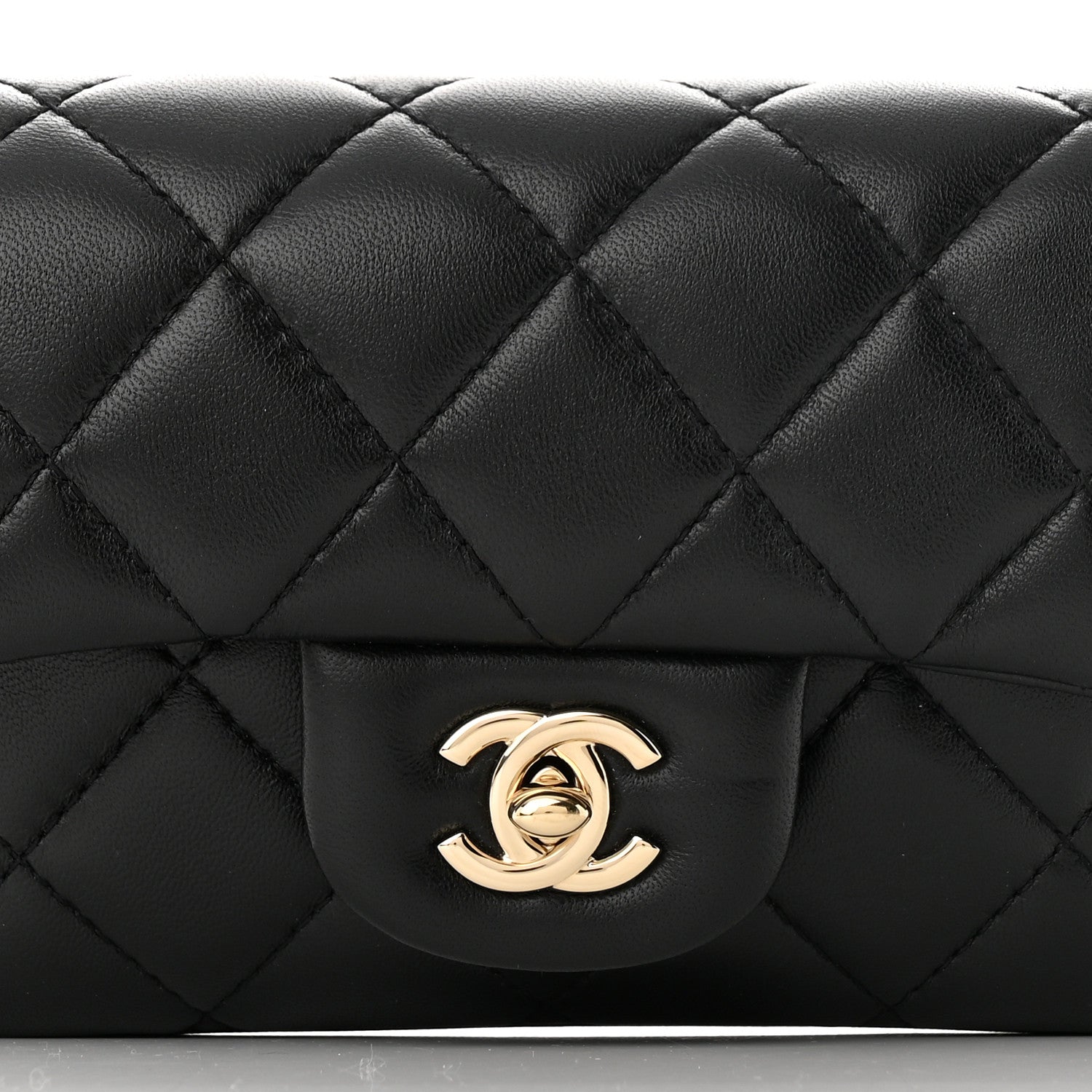 Chanel Lambskin Quilted Mini My Precious Waist Bag Black 8 of 11
