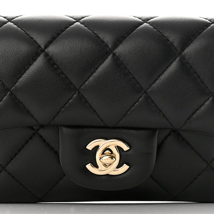 Chanel Lambskin Quilted Mini My Precious Waist Bag Black 8 of 11