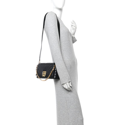 Givenchy Soft Calfskin 4G Quilted Small Shoulder Bag Black 2 of 9
