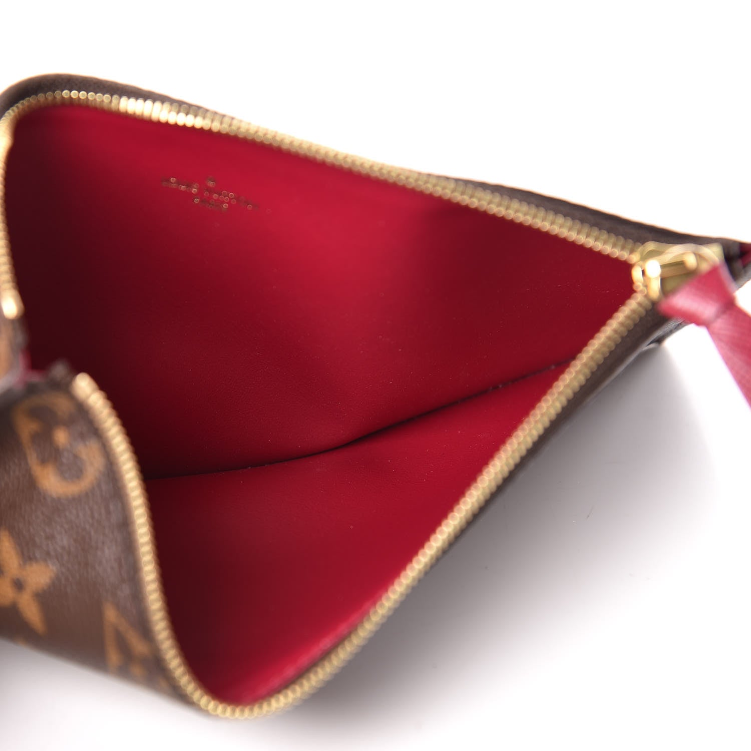 Louis Vuitton Monogram Pochette Felicie Chain Wallet Fuchsia 14 of 15
