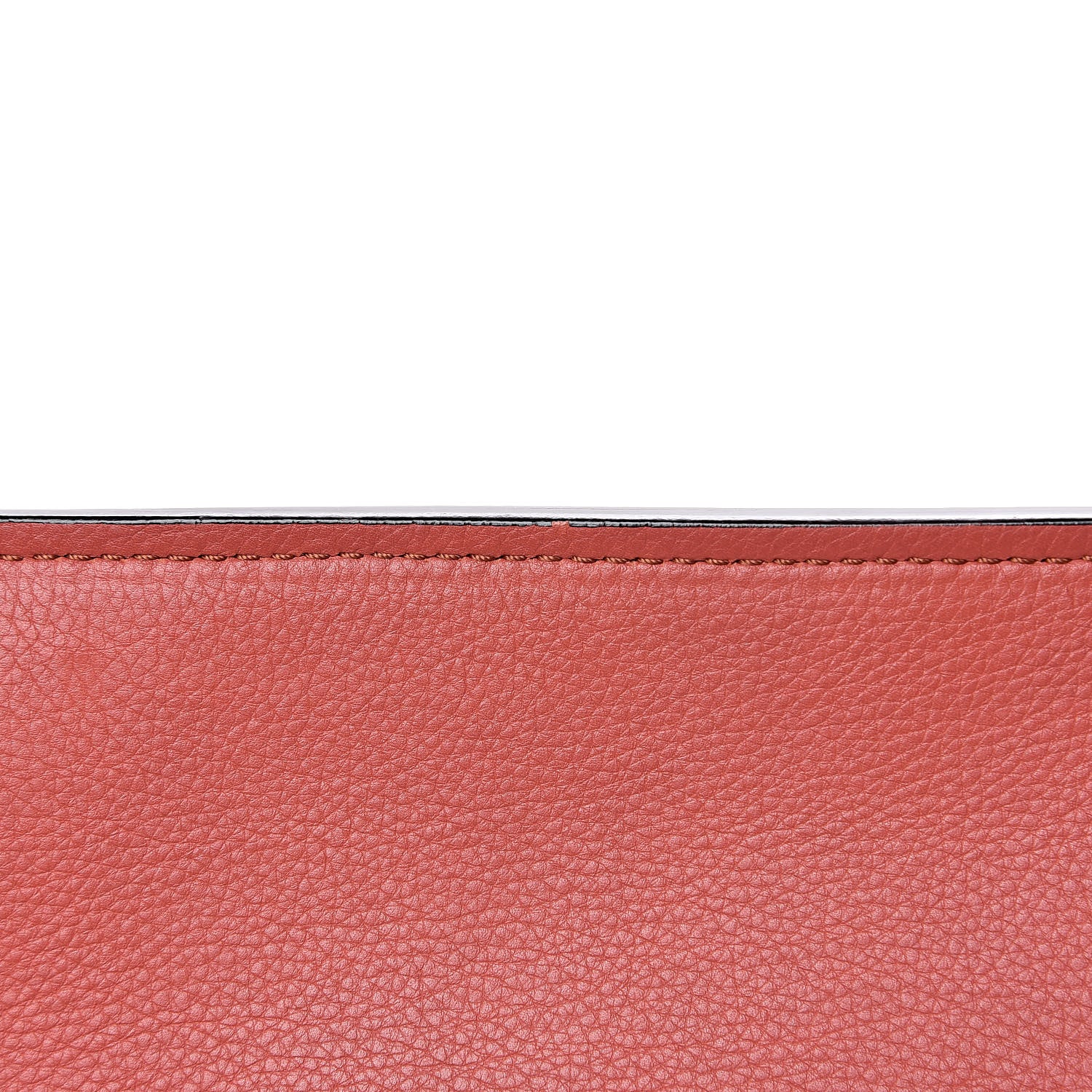 Celine Drummed Calfskin Medium Edge Shoulder Bag Terracotta 8 of 14