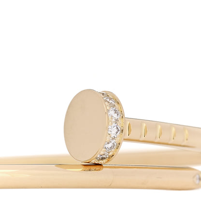 Cartier 18K Yellow Gold Diamond Small Juste Un Clou Bracelet 15 3 of 4