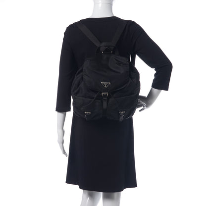 Prada Nylon Vela Medium Backpack Black 2 of 9