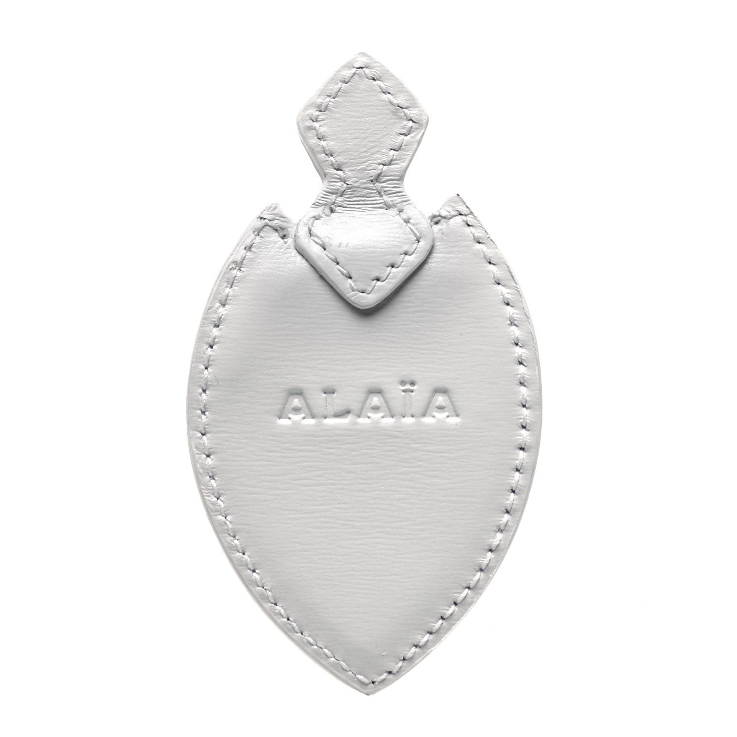 Alaia Calfskin Arabesque Studded Franca Crossbody Blanc Optique 9 of 9