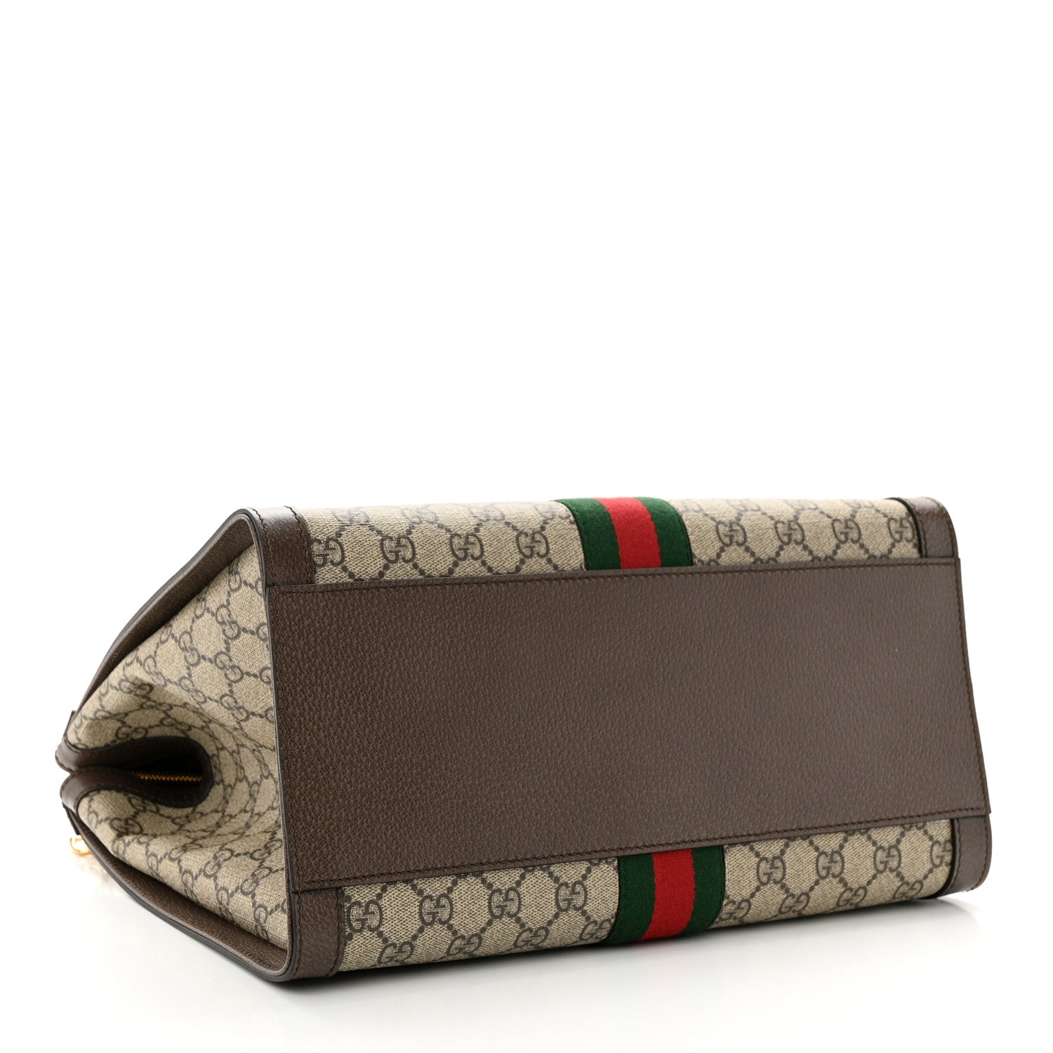 Gucci GG Supreme Monogram Web Medium Ophidia Tote Bag Brown 4 of 10