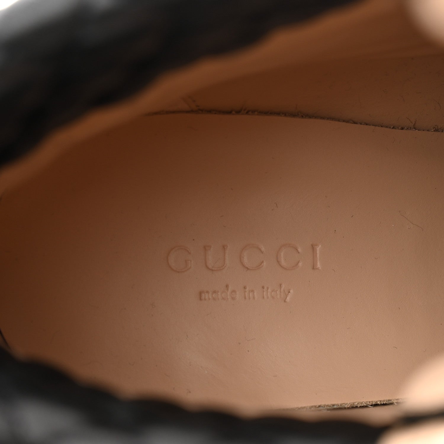 Gucci Magnum Calfskin Nappa Quilted Lace Up Ankle Boots 39.5 Black 5 of 11