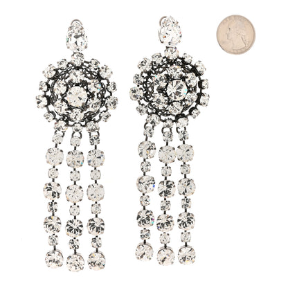 Gucci Metal Crystal Drop Earrings 2 of 6