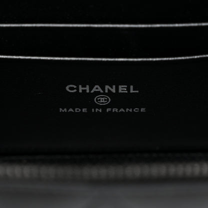 Chanel Lambskin Quilted Small Top Handle Vanity Case With Chain So Black 6 of 11