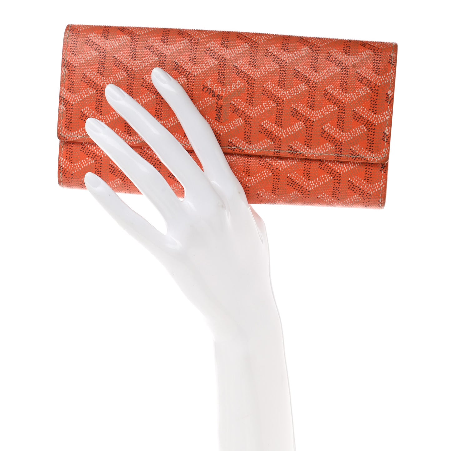 Goyardine Varenne Long Wallet Orange