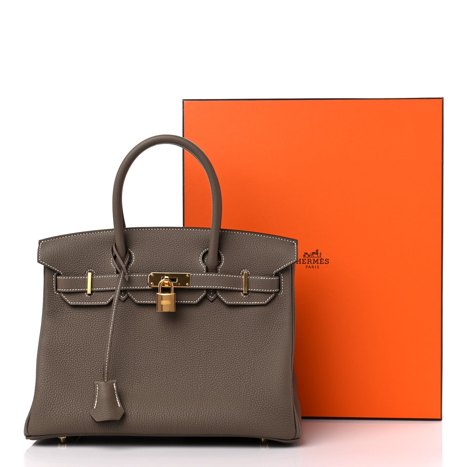 Hermes Togo Birkin 30 Etoupe 10 of 10