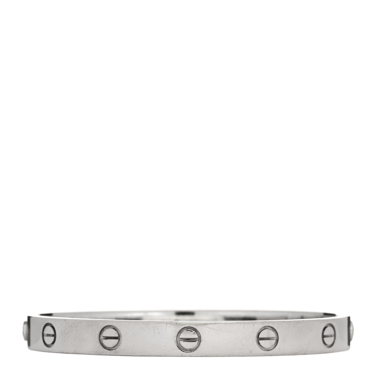 Cartier 18K White Gold LOVE Bracelet 17 1 of 10