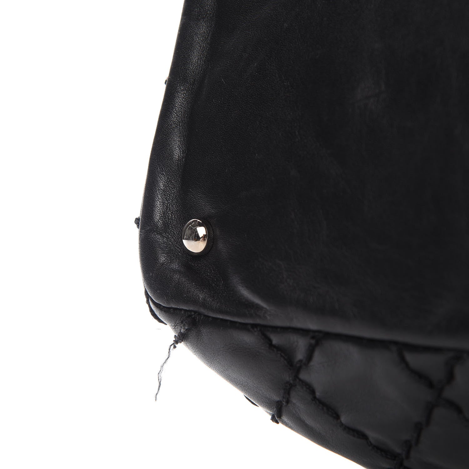 Chanel Calfskin Drawstring CC Bucket Bag Black 11 of 11