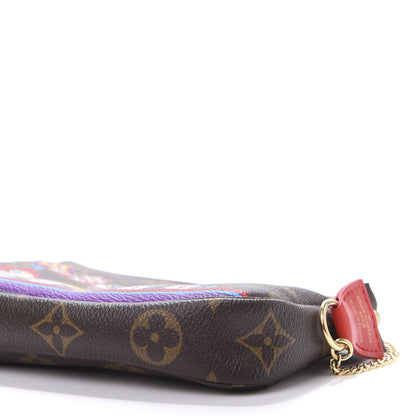 Louis Vuitton Monogram 2020 Christmas Animation Bumper Cars Mini Pochette Accessories Coquelicot 7 of 9