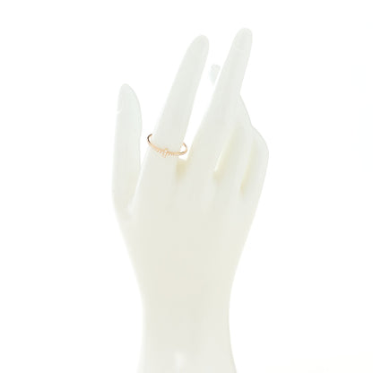 Tiffany 18K Rose Gold Diamond T Wire Pave Ring 59 8.5 2 of 6