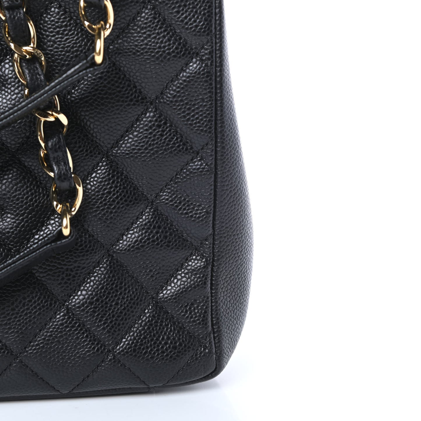 Caviar Quilted Grand Shopping Tote GST Black