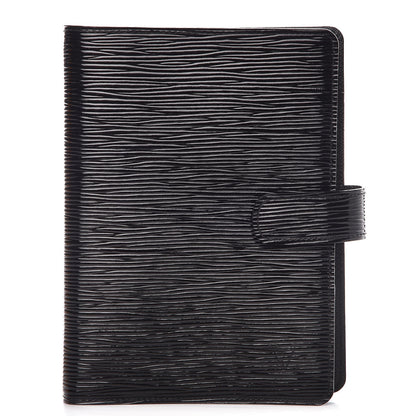 Louis Vuitton Electric Epi Medium Ring Agenda Cover Black 1 of 9