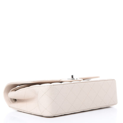 Chanel Caviar Quilted Medium Double Flap Light Beige 4 of 12