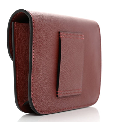 Hermes Evercolor Bi-Color Constance Slim Wallet Rouge H Rose Azalee 4 of 11