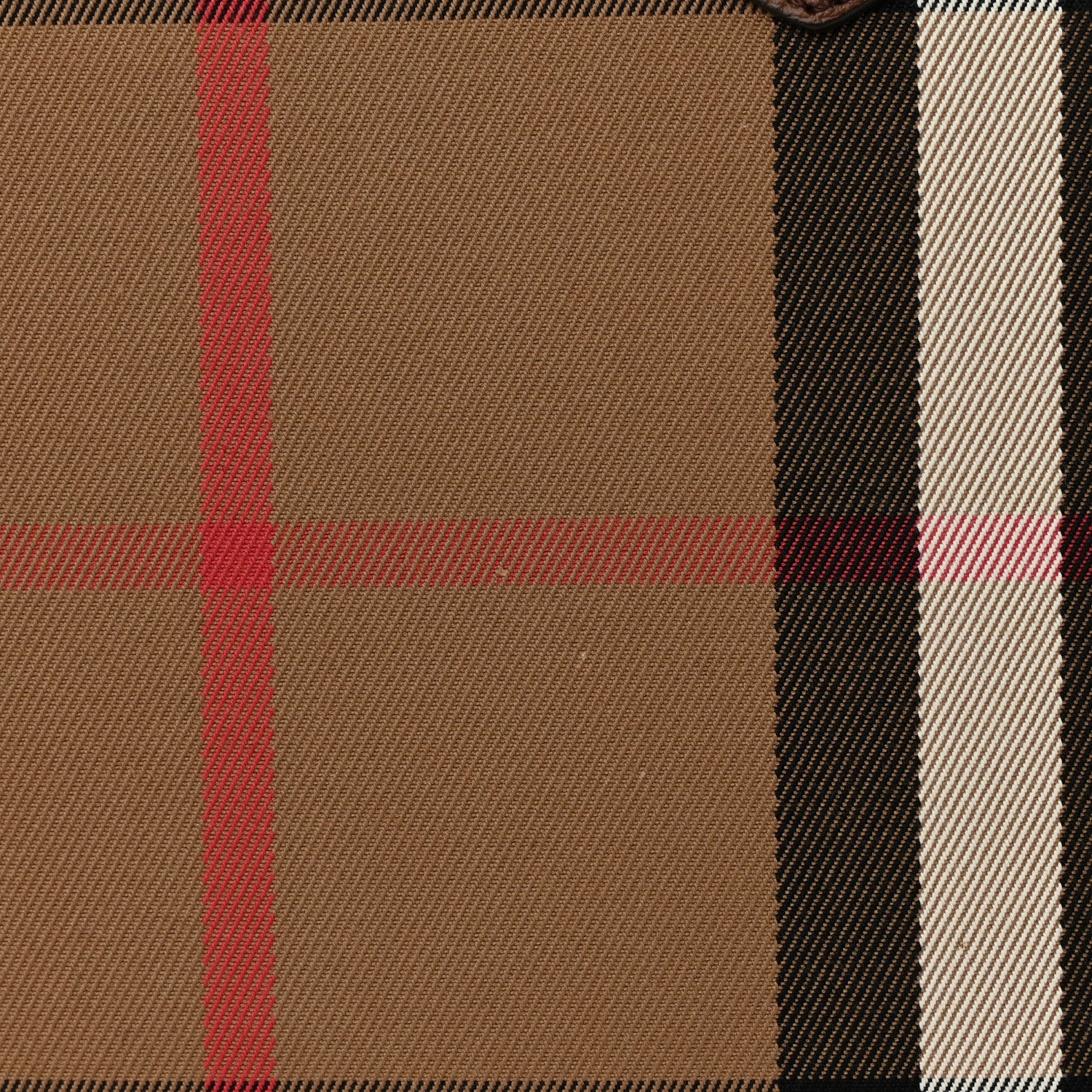 Burberry House Check Grainy Calfskin Medium Banner Tote Brown 16 of 16