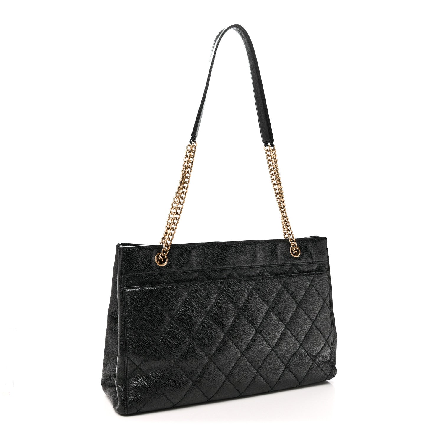 Chanel Caviar Quilted Shopping Tote Black 3 of 10