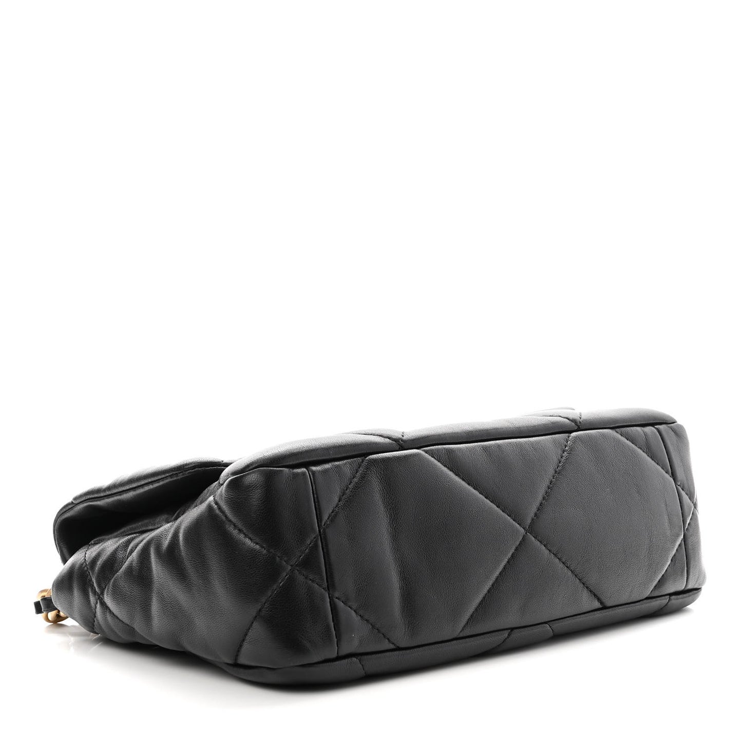 Lambskin Quilted Medium Chanel 19 Flap Black