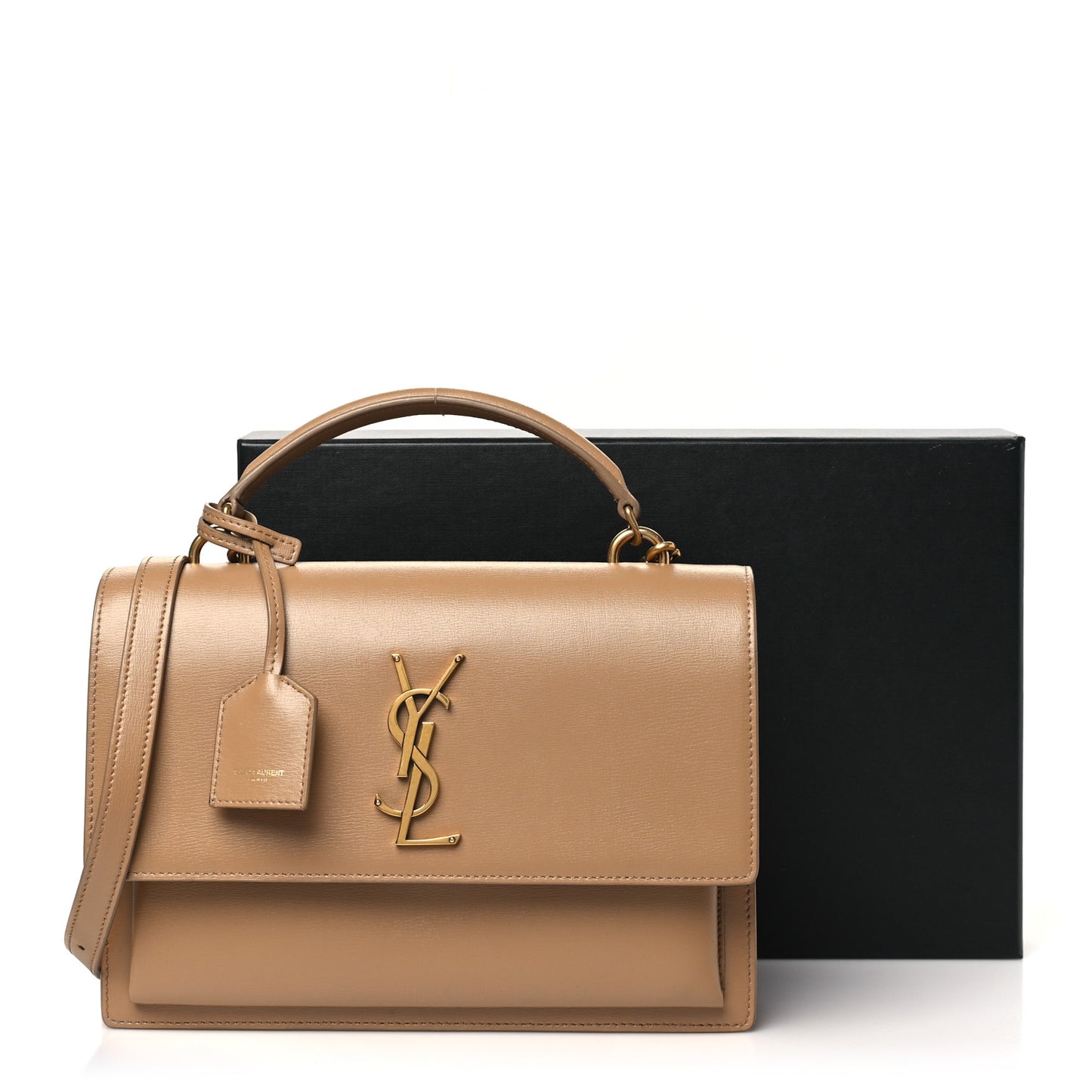 Calfskin Medium Monogram Sunset Natural Tan