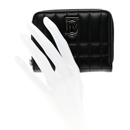 Burberry Lambskin Quilted Lola Wallet Black 2 of 6