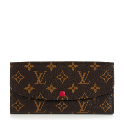 Louis Vuitton Monogram Emilie Wallet Fuchsia 1 of 7