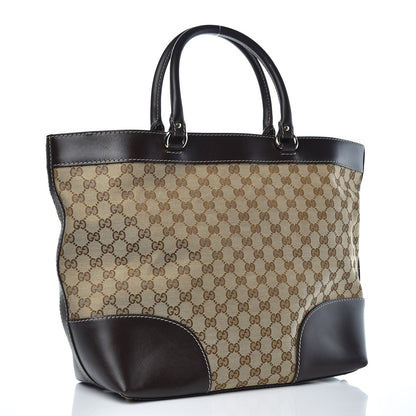 Gucci Monogram Lovely Heart Top Handle Dark Brown 3 of 11