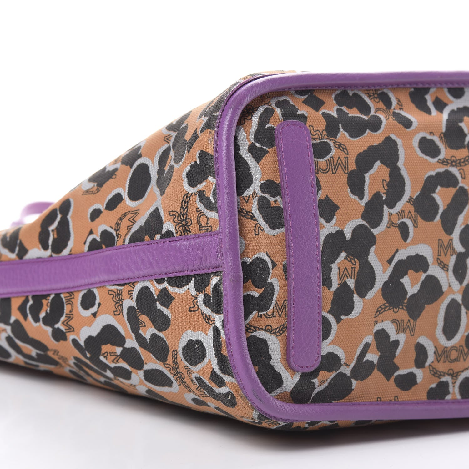 MCM Visetos Medium Project Reversible Shopper Tote Purple 14 of 17