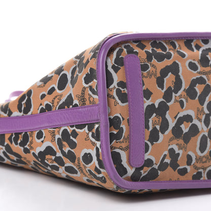 MCM Visetos Medium Project Reversible Shopper Tote Purple 14 of 17