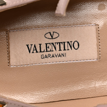 Valentino Garavani Patent Rockstud Cage Ballerina Flats 38.5 Poudre 7 of 12